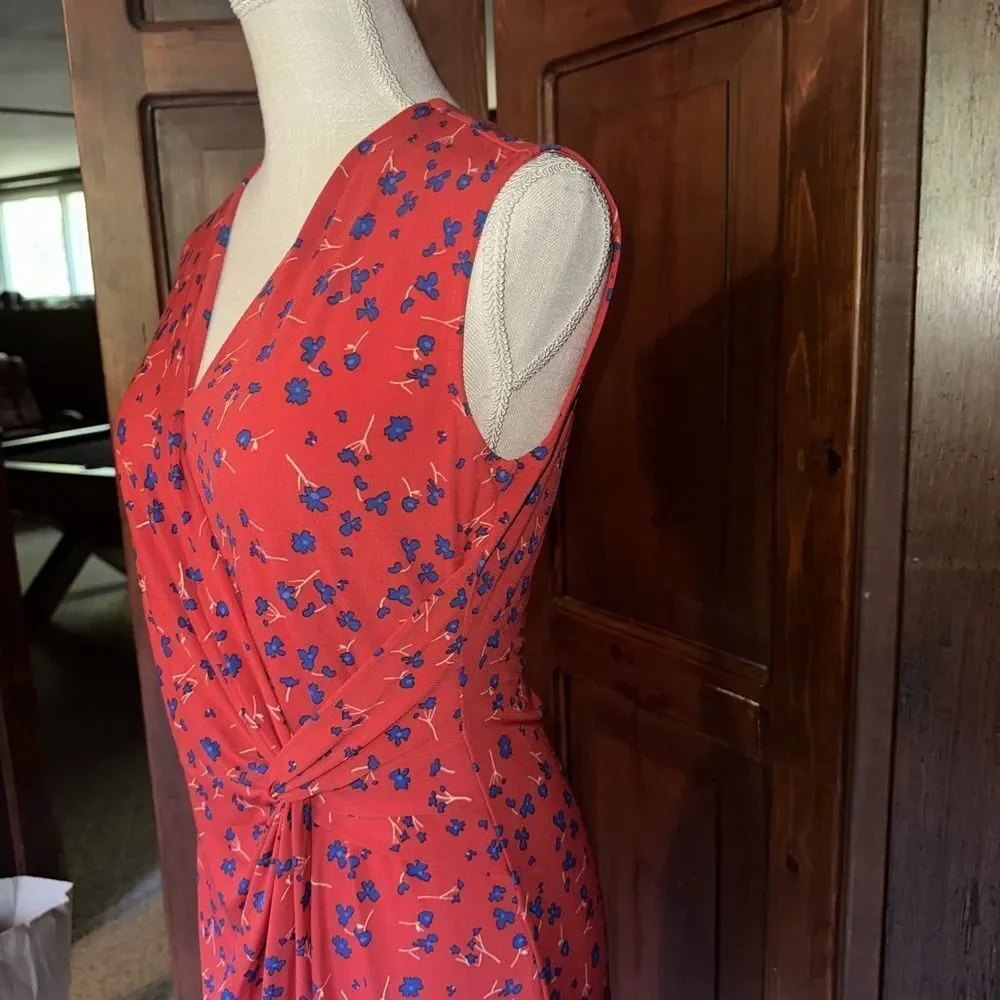 Banana Republic Women's‎ Faux Wrap Dress Front Knotted Dress Size XSP